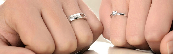anillos de promesa pareja